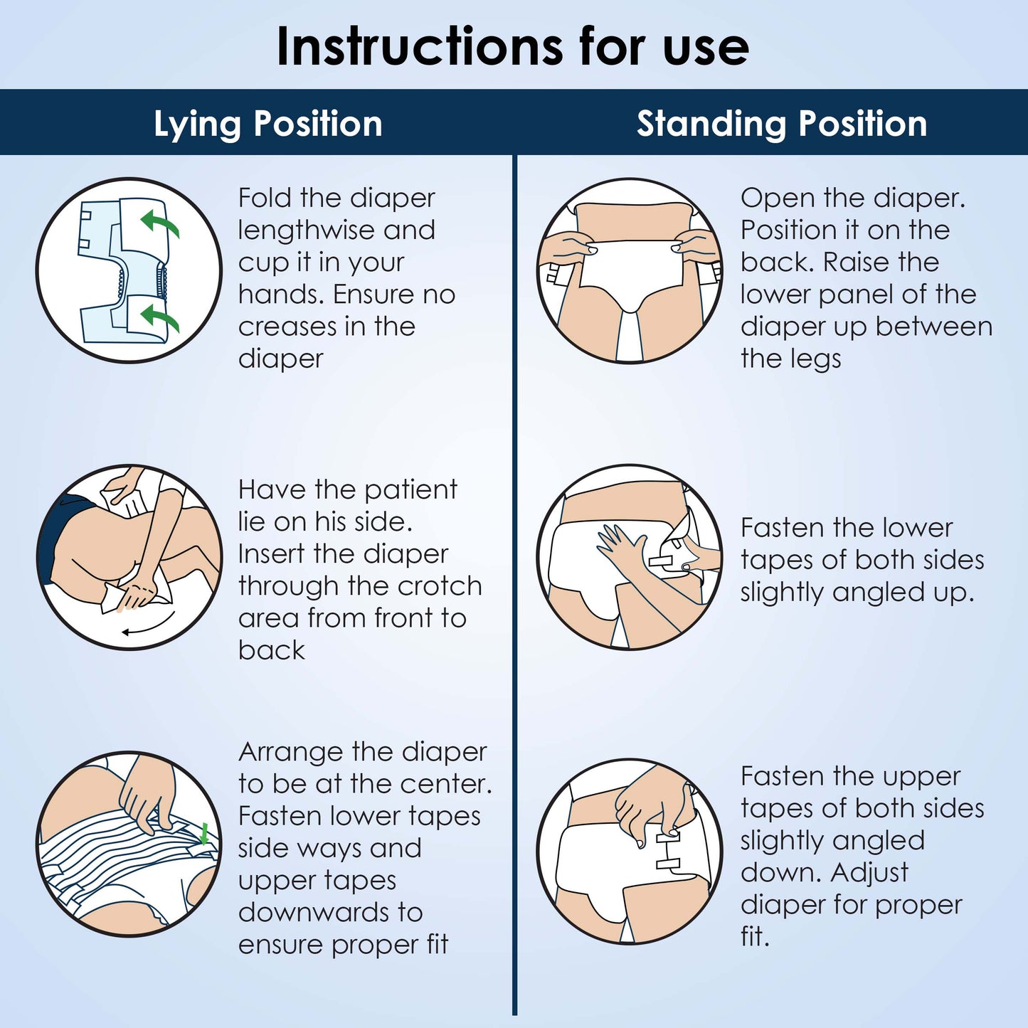 KareIn Classic Adult Diapers, Extra Large, Waist Size127-165 Cm (50"-65"), Tape Style, Unisex, High Absorbency, Leak Proof, Wetness Indicator, Pack of 6, 60 diapers