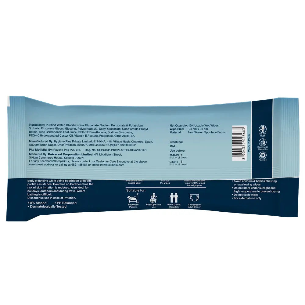 KareIn Bed Bath Wipes, Adult Wet Wipes, Adult Bath Wipes, Anti Bacterial, Ready To Use Cleansing Towels, Refreshing Sponge Bath Towel, For Men & Women, For Men & Women, 30 Wipes, Pack of 3