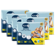 KareIn Premium Adult Diaper Pants, Medium 75 - 100 Cm (30"- 40"), Unisex, Leakproof, Elastic Waist, Wetness, Indicator, Pack of 6, 60 Count