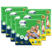 KareIn Classic Adult Diaper Pants, XXL-XXXL, 101 - 165 Cm (40"- 65"), Unisex, Leakproof, Elastic Waist, Wetness Indicator,60 Count