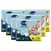 KareIn Premium Adult Diaper Pants, Large 90-120 Cm (35"- 47"), Unisex, Leakproof, Elastic Waist, Wetness, Indicator, Pack of 6, 60 Count