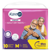 KareIn Comfort Adult Diaper Pants,Unisex, Leakproof, Elastic Waist, Wetness Indicator, 10 Count