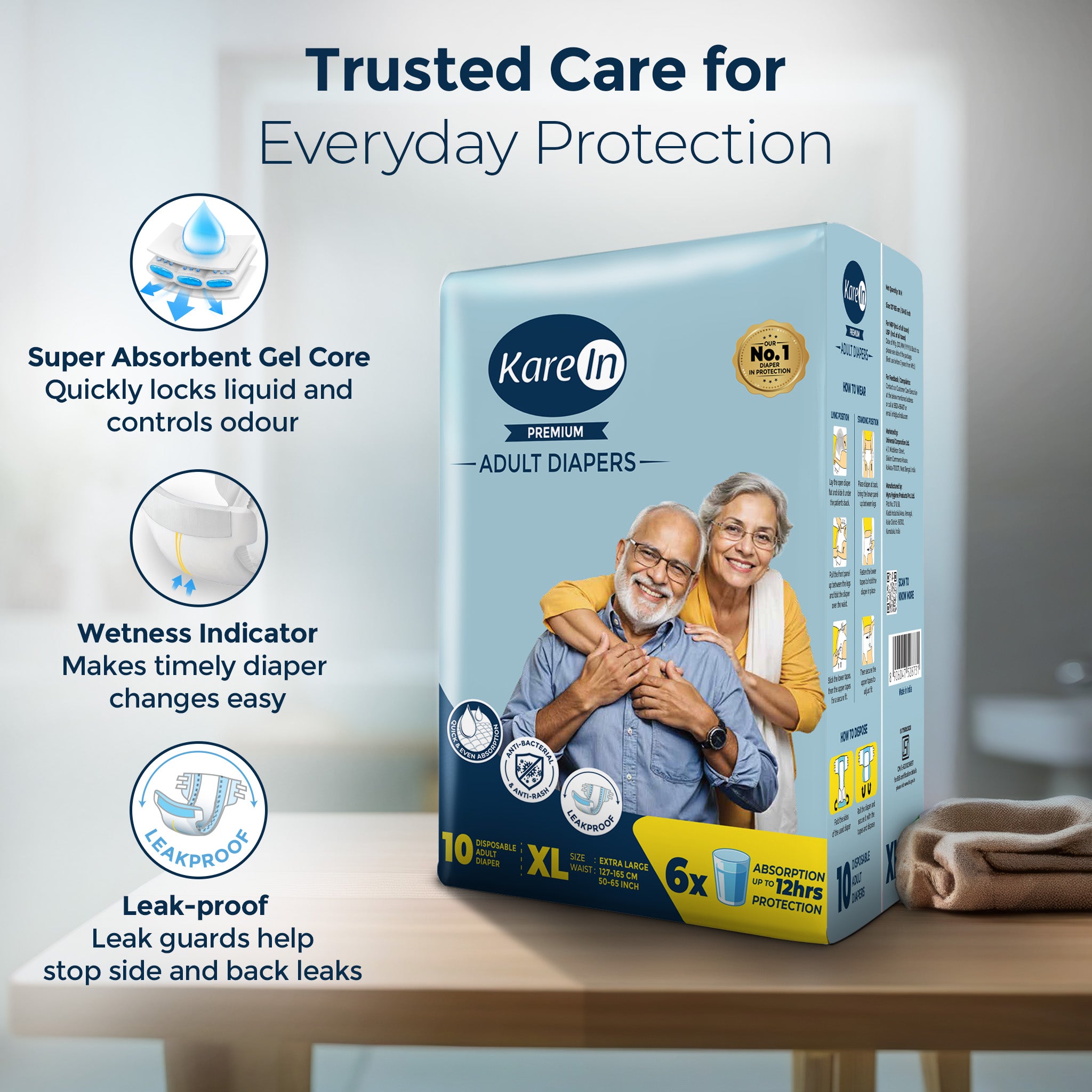 Karein Premium Adult Diaper Tape XL 10X6