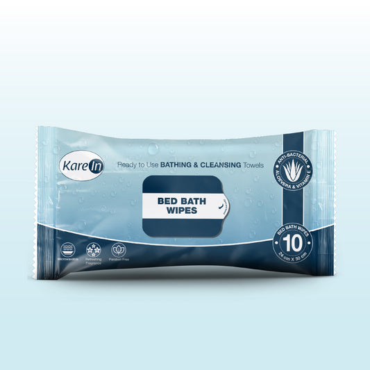 KareIn Bed Bath Wipes, Adult Wet Wipes, Adult Bath Wipes, Anti Bacterial, Ready To Use Cleansing Towels, Refreshing Sponge Bath Towel, For Men & Women, 120 Wipes, Pack of 12