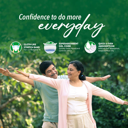 KareIn Classic Adult Diaper Pants, Medium 75 - 100 Cm (30"- 40"), Unisex, Leakproof, Elastic Waist, Wetness, Indicator, Pack of 3, 30 Count