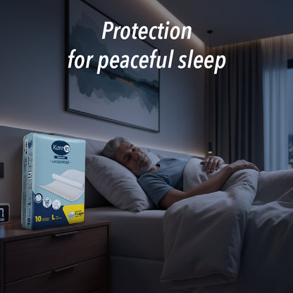 KareIn Premium Underpads, Large 60 x 90 Cm, Superior Absorbency, Leak Proof, 10 Count