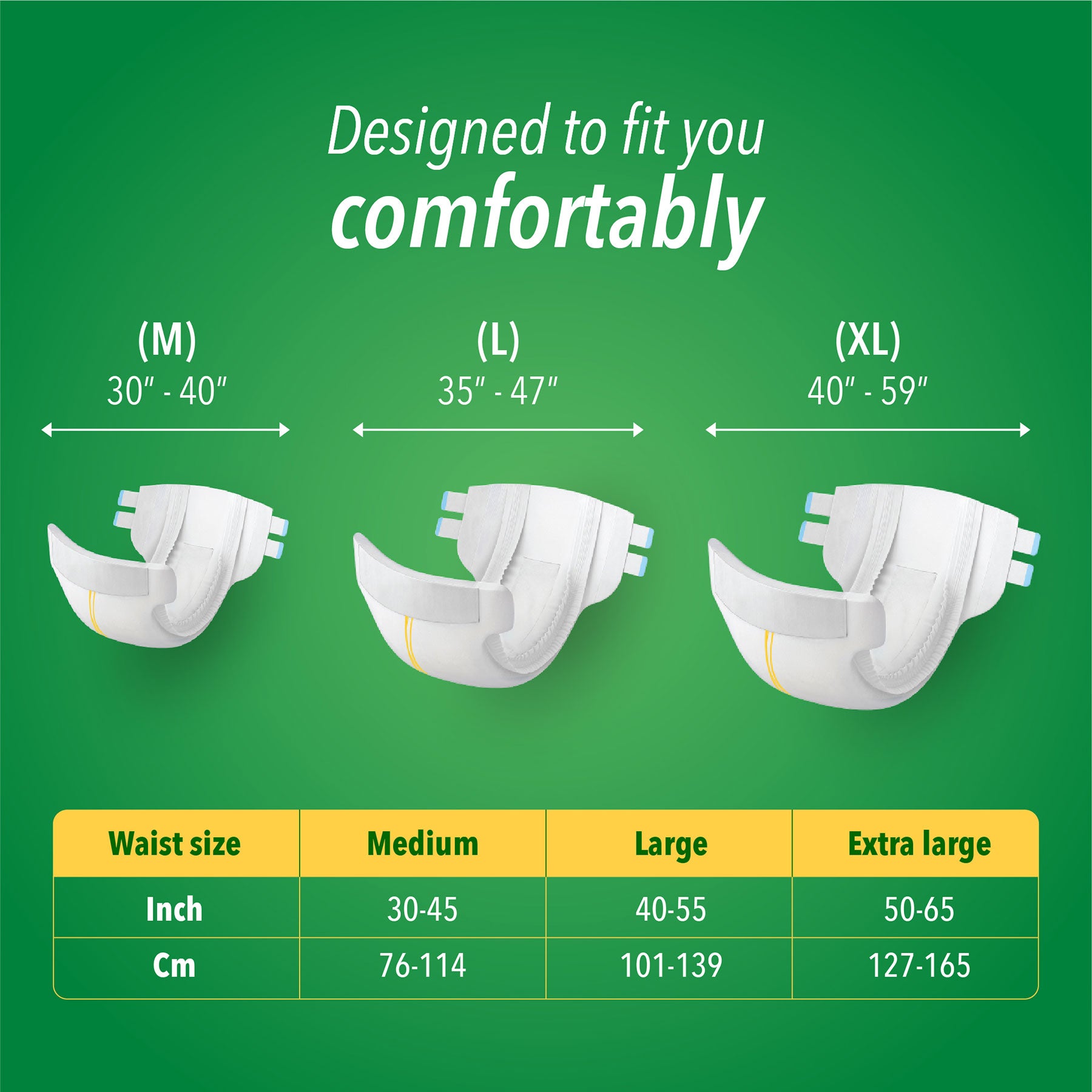 KareIn Classic Adult Diapers, Large, Waist Size 101-139 Cm (40"-55"), Tape Style, Unisex, High Absorbency, Leak Proof, Wetness Indicator, 10 diapers